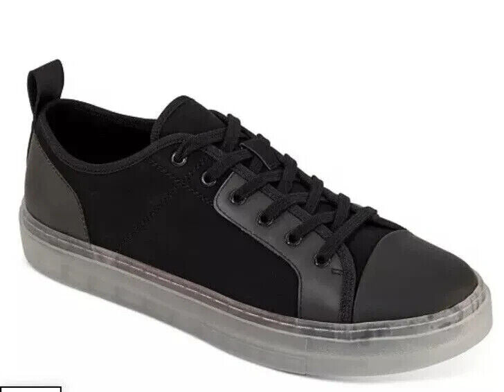 INC International Concept Men's Amir Lace-Up Sneakers, Black, Size 12M